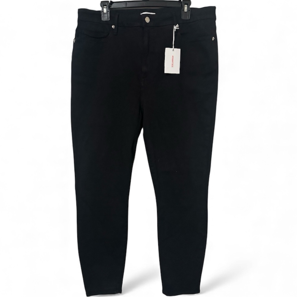 NEW - Good American Always Fit Good Legs Skinny Jeans, Black, Size 20